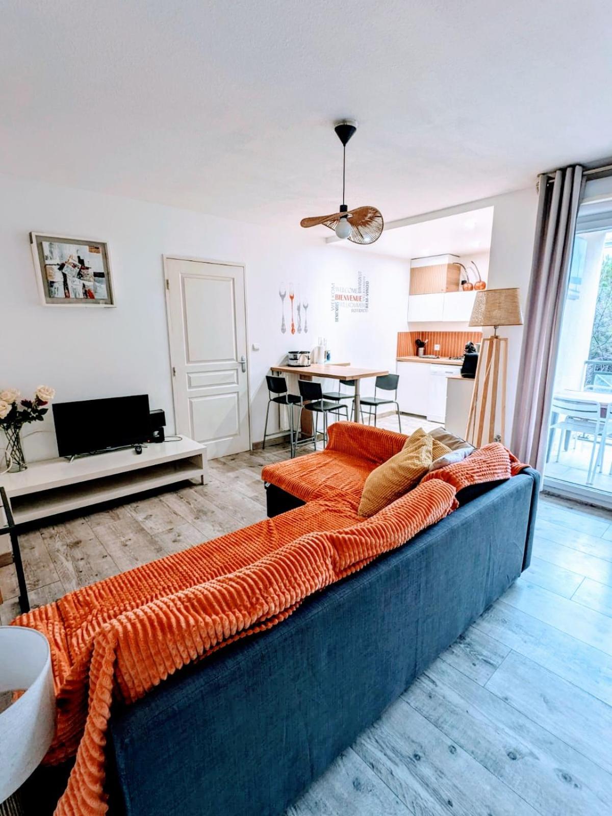 F2 Garage Box Wifi Terasse Clim Gare Fac Eco Richter Appartement Montpellier Buitenkant foto